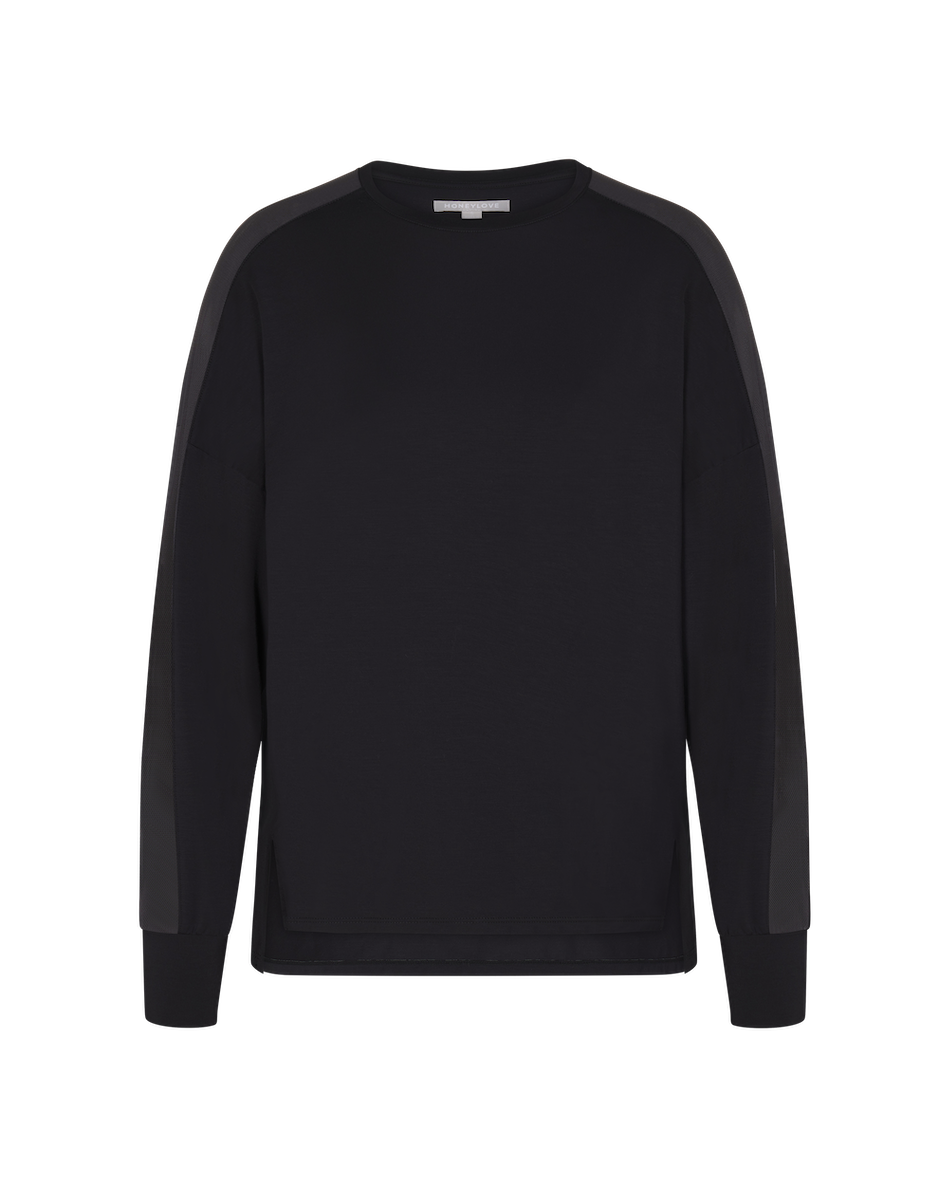 BlissWearLongSleeveTop-Mannequin-Midnight-Front.png